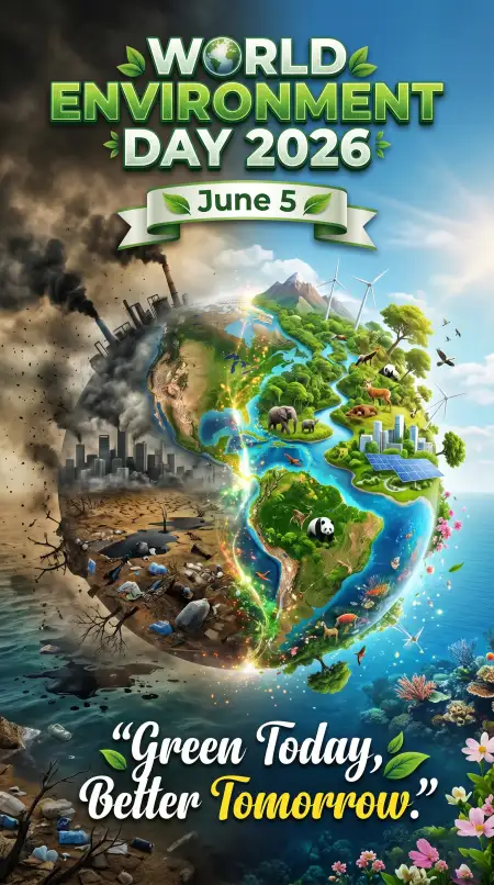 World Environment Day 2026 Social Media Creative Poster Design - Free World Environment Day Poster Ideas 2026 Download