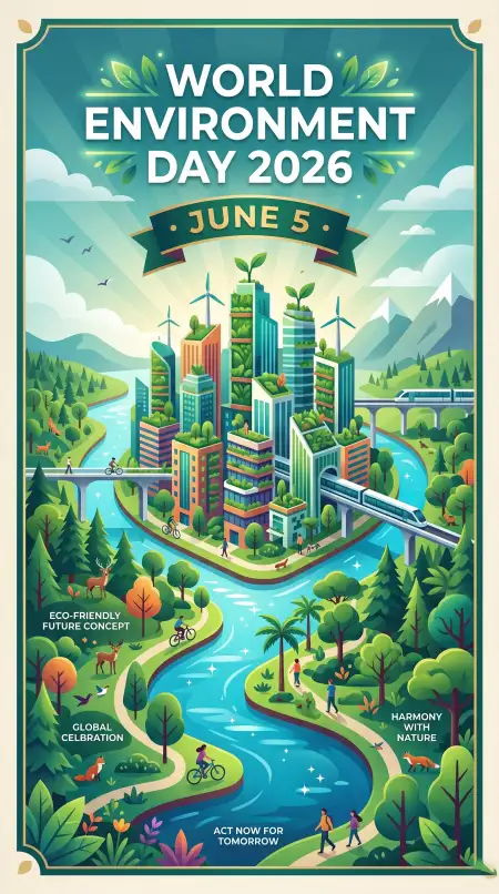 World Environment Day 2026 Sustainable Future Posters - Free World Environment Day 2026 Download