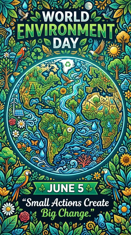 World Environment Day 2026 Theme Artwork - Free World Environment Day Theme 2026 Download