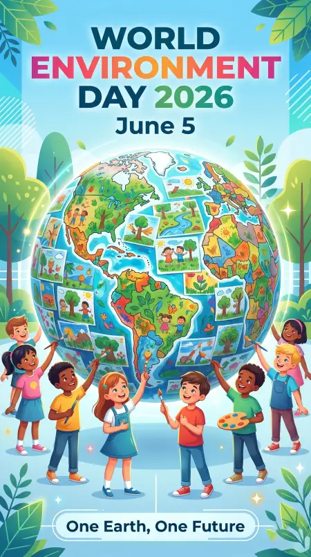 World Environment Day Environmental Education Poster - Free World Environment Day Kids Artwork 2026 Download