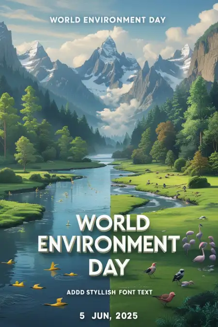 World Environment Day Image With English Slogan - Free Related World Environment Day Image
