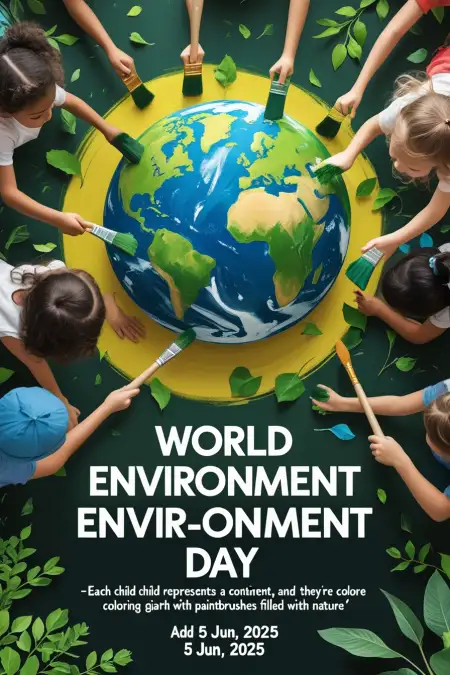 World Environment Day Image With School Kids - Free Related World Environment Day Image