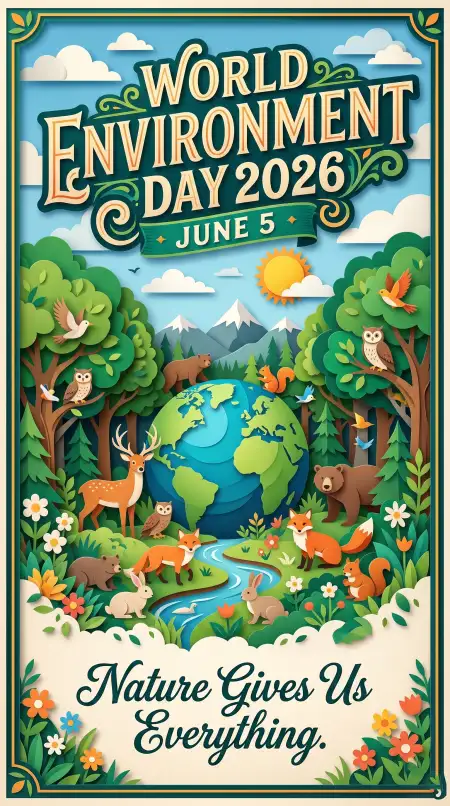 World Environment Day Poster Ideas Featuring Endangered Animals - Free World Environment Day Poster Ideas 2026 Download