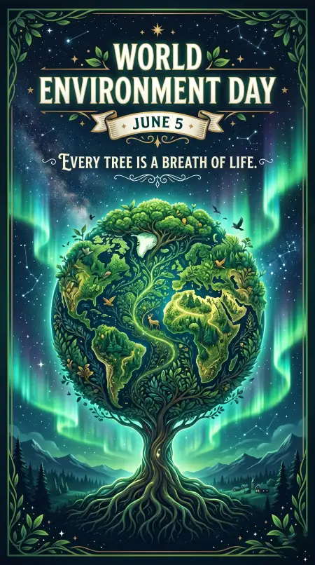 World Environment Day Poster Ideas With Save Forests Campaign - Free World Environment Day Poster Ideas 2026 Download