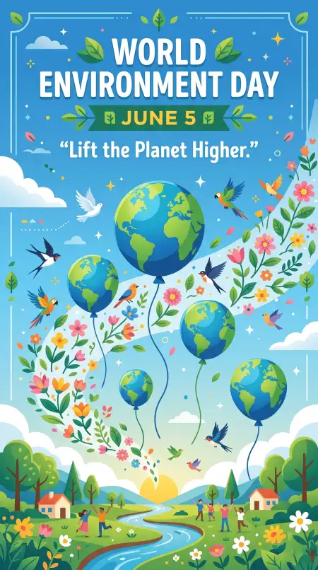 World Environment Day Social Media Quote Poster - Free World Environment Day Theme 2026 Download