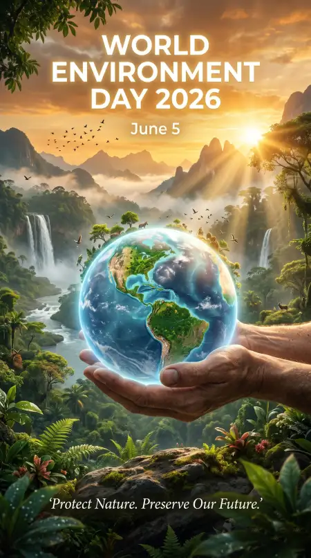 World Environment Day Whatsapp Status Poster - Free World Environment Day Theme 2026 Download