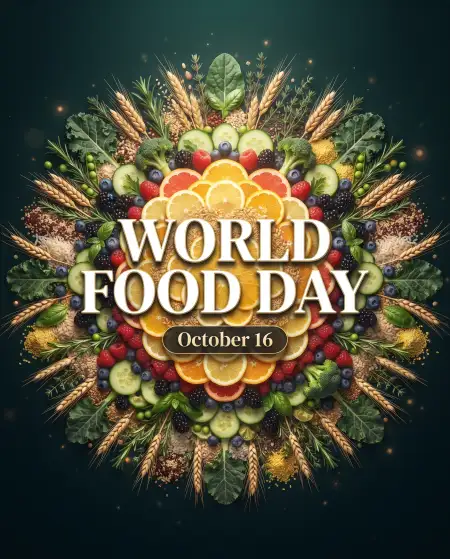 world food day 2026 creative typography quotes - World Food Day 2026