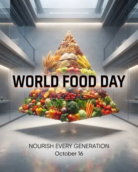 world food day 2026 end world hunger poster - World Food Day 2026