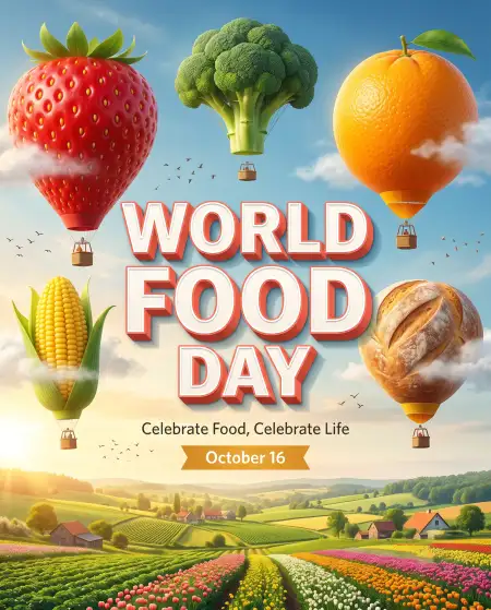 world food day 2026 free wishes images download - World Food Day 2026