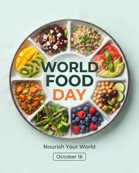 world food day 2026 healthy food plate png - World Food Day 2026