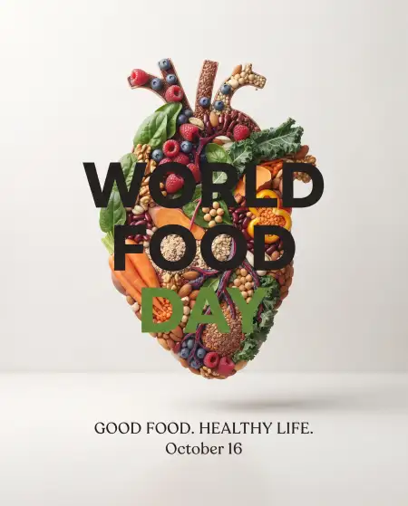 world food day 2026 healthy food quotes design - World Food Day 2026
