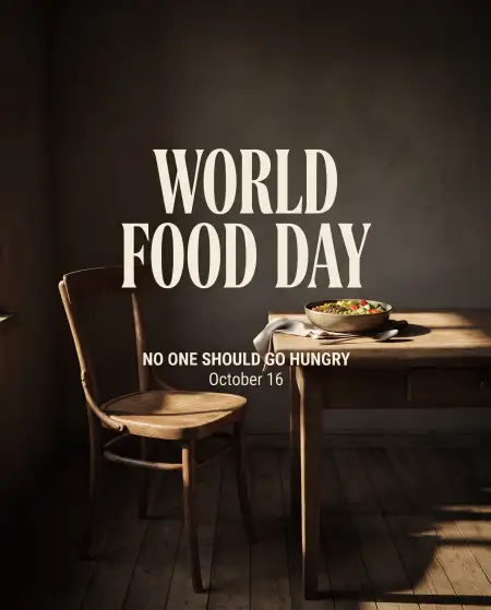 world food day 2026 no one should go hungry poster - World Food Day 2026