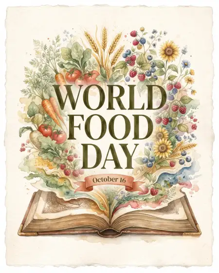 world food day 2026 premium greeting card design - World Food Day 2026