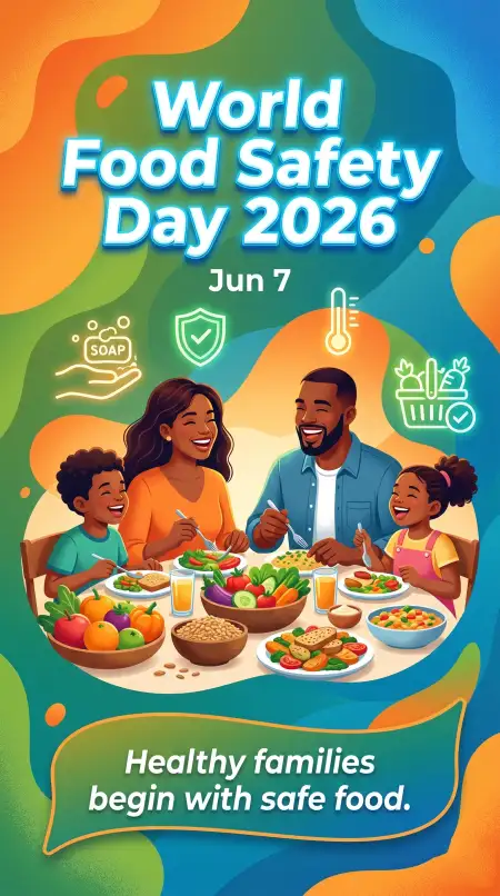 World Food Safety Day 2026 Celebration Poster - Free World Food Safety Day 2026 Download