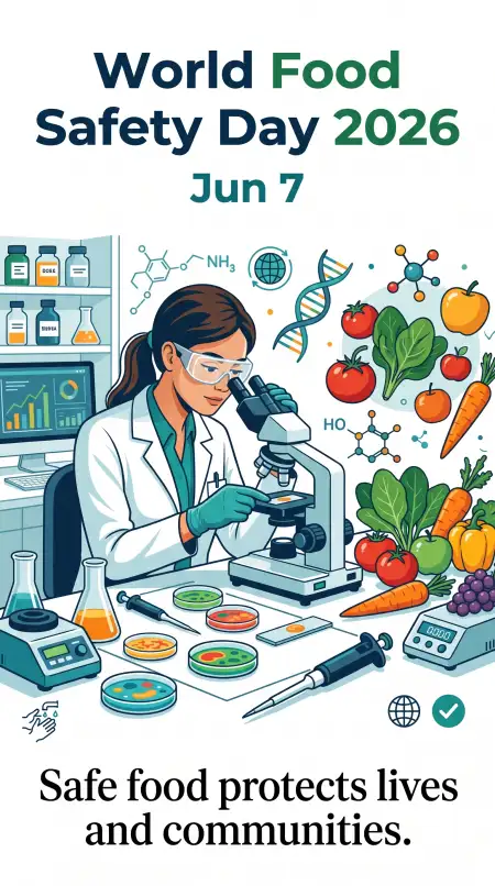 World Food Safety Day 2026 Food Laboratory Poster - Free World Food Safety Day 2026 Download