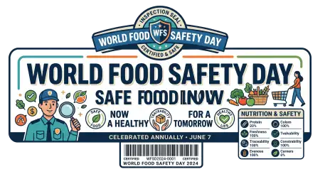 World Food Safety Day Sticker Png Transparent - Free World Food Safety Day Png Download