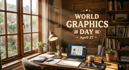 World Graphics Day Canva Templates Free - Free World Graphics Day 2026 Download