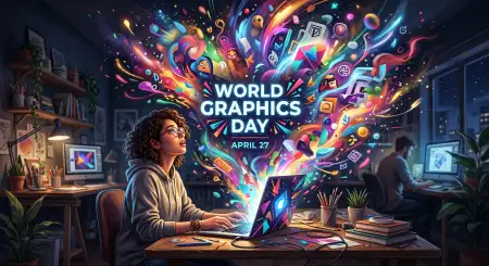World Graphics Day Creative Ad Design - Free World Graphics Day 2026 Download