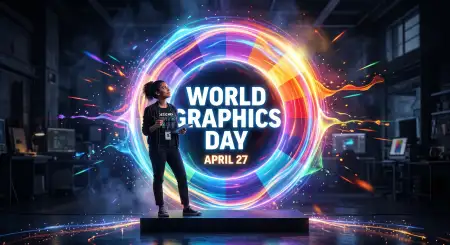 World Graphics Day Logo Design Inspiration - Free World Graphics Day 2026 Download