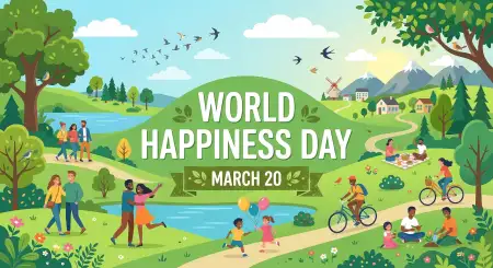 Free World Happiness Day 2026 Banner Design Ideas Image Download