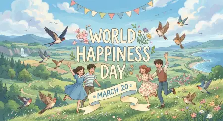 Free World Happiness Day 2026 Drawing Competition Ideas Image Download