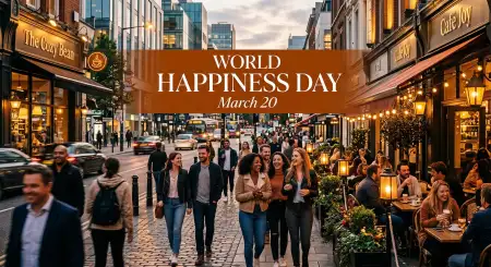 Free World Happiness Day 2026 Instagram Post Template 2 Image Download