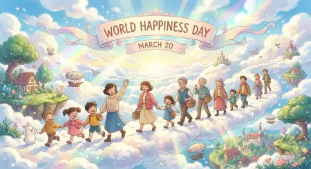 Free World Happiness Day 2026 Messages In English Image Download