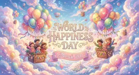 Free World Happiness Day 2026 Poster Design Image Download