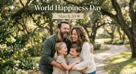 Free World Happiness Day 2026 Realistic Photo Prompt Image Download