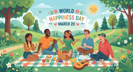 Free World Happiness Day 2026 Reels Ideas Image Download