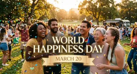 Free World Happiness Day 2026 Role Of Happiness In Life Image Download