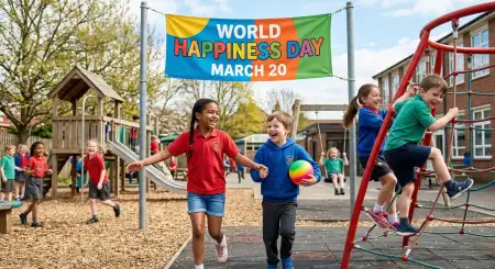 Free World Happiness Day 2026 School Celebration Ideas Image Download