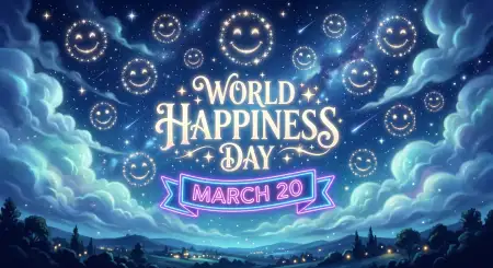 Free World Happiness Day 2026 Short Reel Script Image Download