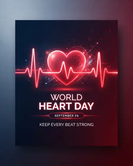 world heart day 2026 banner design