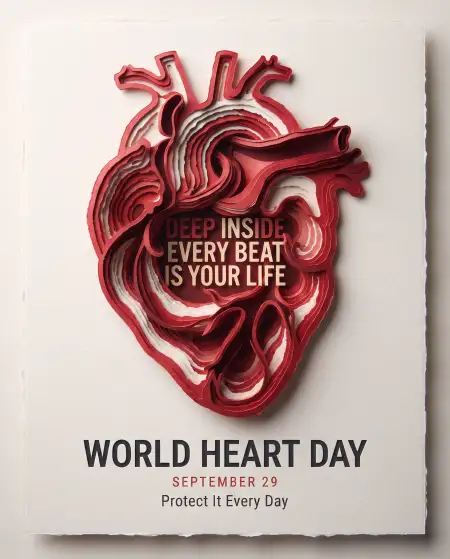 world heart day 2026 clinic poster