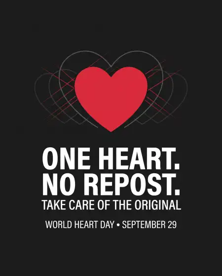 world heart day 2026 community awareness poster