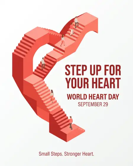 world heart day 2026 creative poster