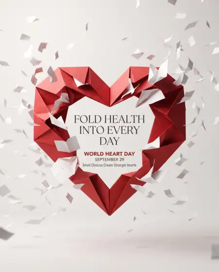 world heart day 2026 creative typography - World Heart Day 2026 Background