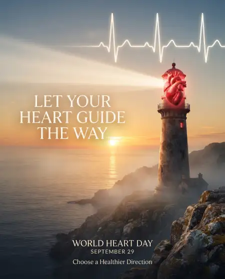 world heart day 2026 doctor awareness poster