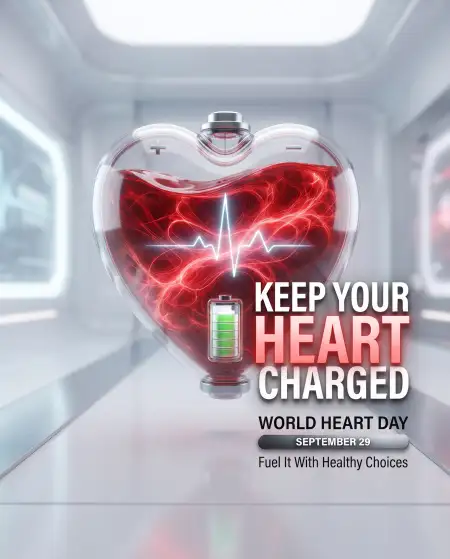 world heart day 2026 ecg heartbeat design