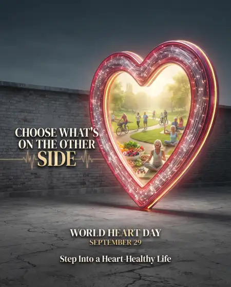 world heart day 2026 health awareness poster