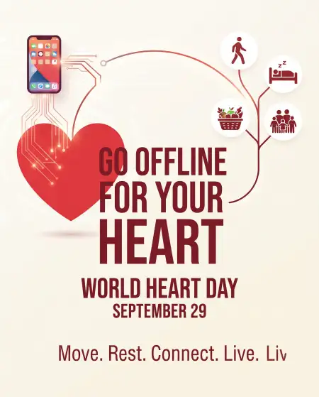 world heart day 2026 healthcare social media post
