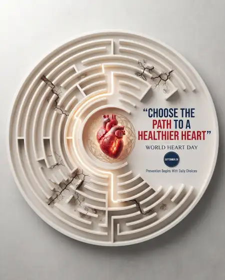 world heart day 2026 heart health campaign poster - World Heart Day Best Speech In Simple English