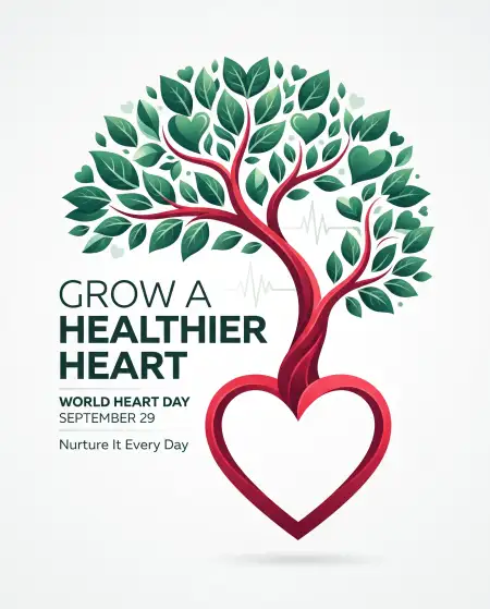 world heart day 2026 human heart illustration - World Heart Day Best Speech In Simple English