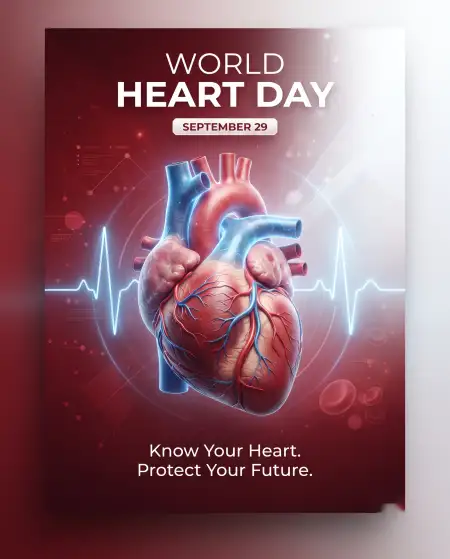 world heart day 2026 medical poster design - World Heart Day Best Speech In Simple English