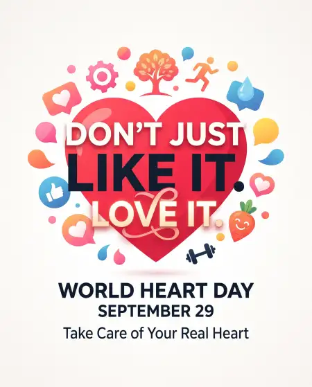 world heart day 2026 quotes design - World Heart Day Best Speech In Simple English