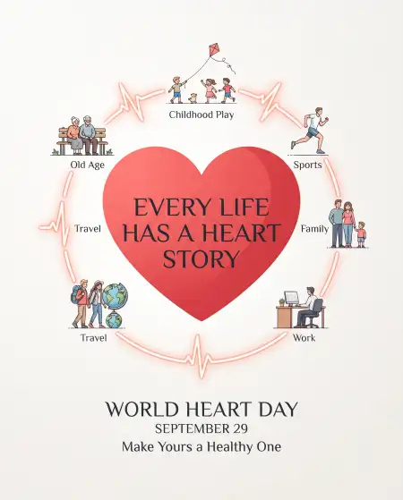 world heart day 2026 realistic heart - World Heart Day Best Speech In Simple English