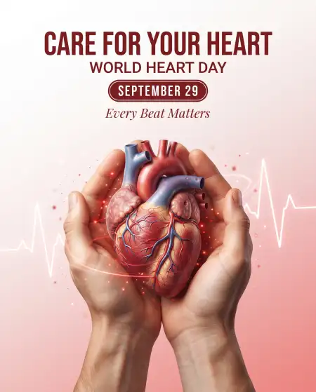 world heart day 2026 save your heart poster - World Heart Day Best Speech In Simple English