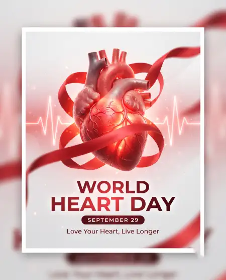 world heart day 2026 social media post design - World Heart Day Best Speech In Simple English