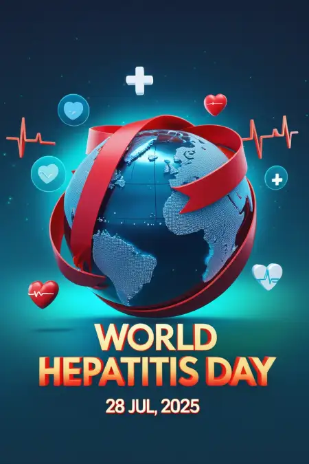 Free World Hepatitis Day 2025 Theme And Slogan Image Download